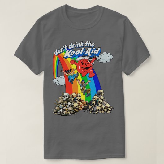 Dont Drink De KoolAid Retro Psychedelic Design 1 T-shirt (Design voorkant)