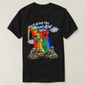 Dont Drink de KoolAid Retro Psychedelic Design T-shirt (Design voorkant)