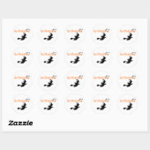Dont Drink en Fly Witch Ronde Sticker (Vel)