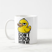 Don't Duck With Me, Rubber Ducky Funny Meme Cool D Koffiemok (Links)