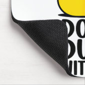 Don't Duck With Me, Rubber Ducky Funny Meme Cool D Muismat (Hoek)