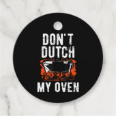 Dont Dutch My Oven - Funny Grill en BBQ Bedankjes Labels (Voorkant)