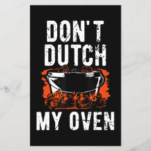 Dont Dutch My Oven - Funny Grill en BBQ Flyer
