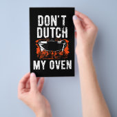 Dont Dutch My Oven - Funny Grill en BBQ Flyer (Hand)