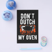 Dont Dutch My Oven - Funny Grill en BBQ Flyer (Enkel)