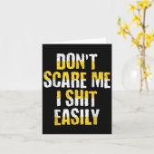 Don't E Me I Easily Funny Sarcastic Quote Men Wome Kaart (Gele Bloem)