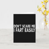 Dont E Me I Fart Easily Funny Joke Saying Men Wome Kaart (Gele Bloem)