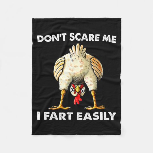 Don't E Me I Fart Easily Funny Sarcasm Humor Chick Fleece Deken (Voorkant)