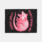 Don't E Me I Fart Easily Funny Sarcastic Humor Hil Fleece Deken (Voorkant (Horizontaal))