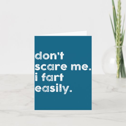 Don't E Me I Fart Easily Funny Saying Quote Women  Kaart (Voorkant)