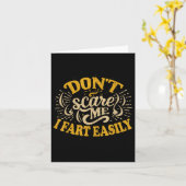 Don't E Me I Fart Gemakkelijk Grappig Hilarisch Kaart (Gele Bloem)