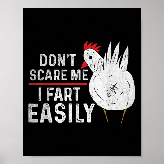 Don't E Me I Fart Gemakkelijk Grappig Sarcasme Hum Poster (Voorkant)
