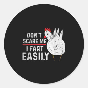 Don't E Me I Fart Gemakkelijk Grappig Sarcasme Hum Ronde Sticker