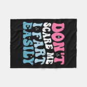Don't E Me I Fart Gemakkelijk Grappige Sarcastisch Fleece Deken (Voorkant (Horizontaal))