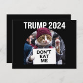 Don't Eat Me Cats voor Trump 2024 Briefkaart (Voorkant / Achterkant)
