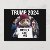 Don't Eat Me Cats voor Trump 2024 Briefkaart (Voorkant)