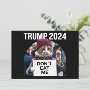 Don't Eat Me Cats voor Trump 2024 Kaart