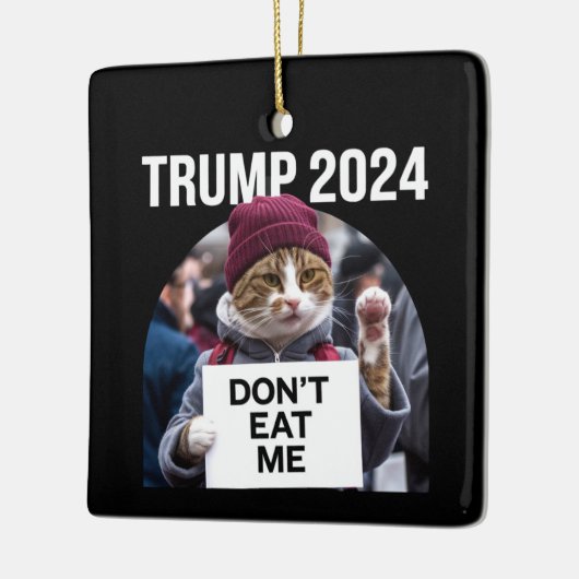 Don't Eat Me Cats voor Trump 2024 Keramisch Ornament (Links)