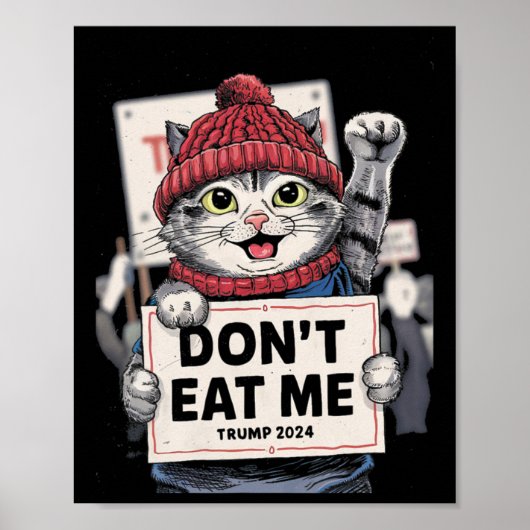 Don't Eat Me Cats voor Trump 2024 Poster (Voorkant)