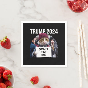 Don't Eat Me Cats voor Trump 2024 Servet