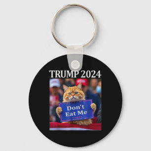 Don't Eat Me Cats voor Trump 2024 Sleutelhanger