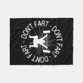 Dont Far Funny Fitness Gym Gift  Fleece Deken (Voorkant (Horizontaal))