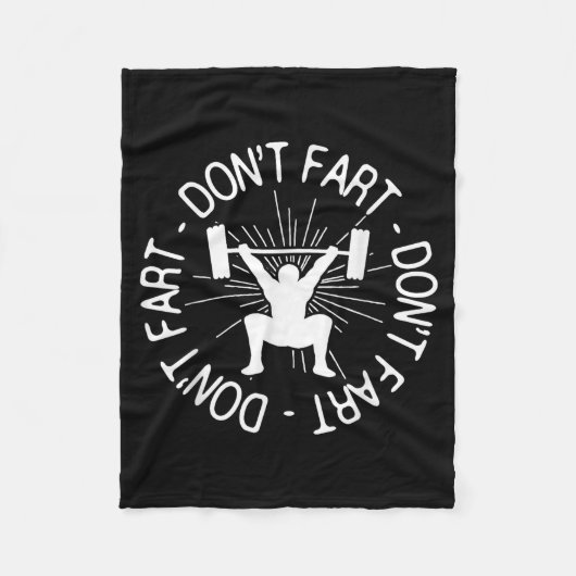 Dont Far Funny Fitness Gym Gift  Fleece Deken (Voorkant)