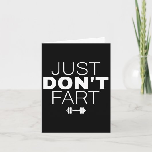 Don't Fart1 - Doe geen scheet Kaart (Voorkant)