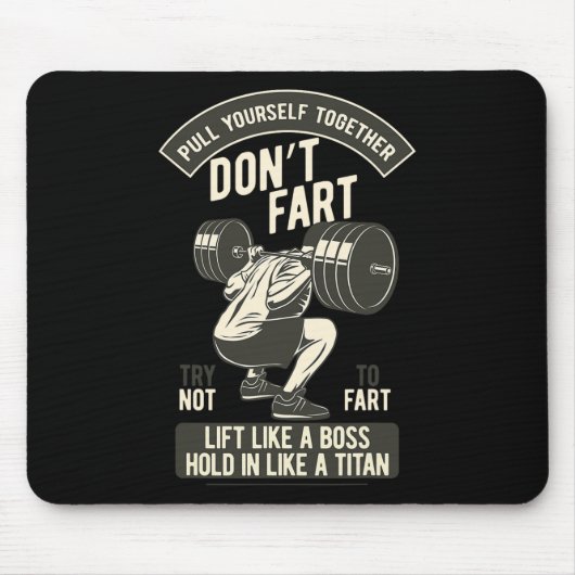 Don't Fart4 Alleen geen scheet Muismat (Voorkant)