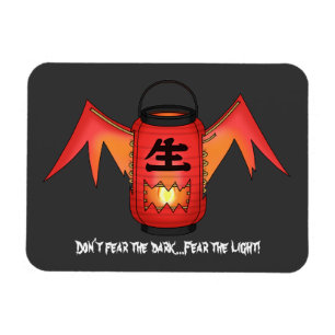 "Don't Fear the Dark" Japanse lantaarn Yokai Magneet