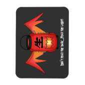 "Don't Fear the Dark" Japanse lantaarn Yokai Magneet (Verticaal)