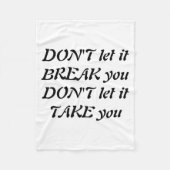 Dont  fleece deken (Voorkant)