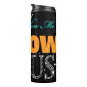 Don't Follow Me Follow Jesus Thermosbeker (Geroteerd rechts)