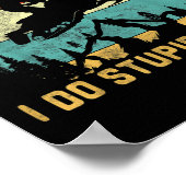 Don't Follow Me I Do Stud Things-snowmobile Motor Poster (Hoek)