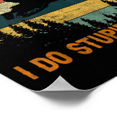 Don't Follow Me I Do Stud Things-snowmobile Motor Poster (Hoek)