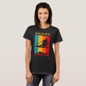 Dont Follow Me Skiing Ski Skier Skiers Retro Vinta T-shirt (Voorkant volledig)