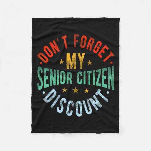Dont Forget My Senior Old People Grand  Fleece Deken (Voorkant)
