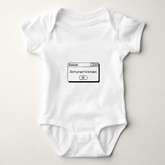 dont forget to be happy design romper (Voorkant)