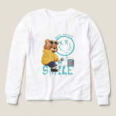 "Don't Forget to Smile" Artist Bear Long-Sleeve Sh (Voorkant)