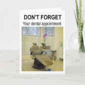 Don't forget your dental appointment. kaart (Voorkant)
