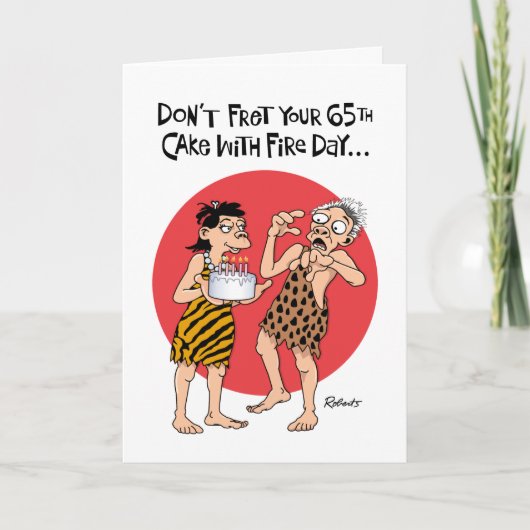 Don't Fret 65th Birthday Card Kaart (Voorkant)