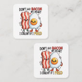 Dont gaat terug op mijn hart vierkante visitekaartje (Voorkant / Achterkant)