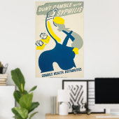 Dont Gamble met Syphilis  Health Poster (Thuiskantoor)