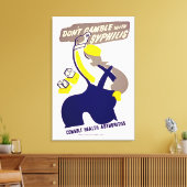 Dont Gamble met zigeuners Canvas Afdruk (Insitu (Woonkamer))