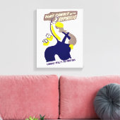 Dont Gamble met zigeuners Canvas Afdruk (Insitu (Woonkamer))