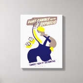 Dont Gamble met zigeuners Canvas Afdruk (Voorkant)