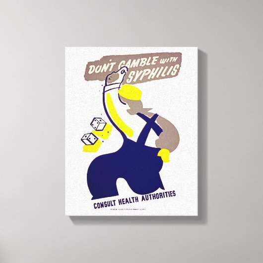 Dont Gamble met zigeuners Canvas Afdruk (Voorkant)