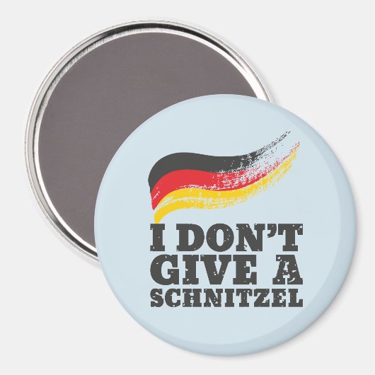 Dont Geef Schnitzel German Flag Oktoberfest Magneet (Voorkant / Achterkant)