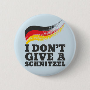 Dont Geef Schnitzel German Flag Oktoberfest Ronde Button 5,7 Cm
