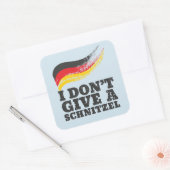 Dont Geef Schnitzel German Flag Oktoberfest Vierkante Sticker (Envelop)